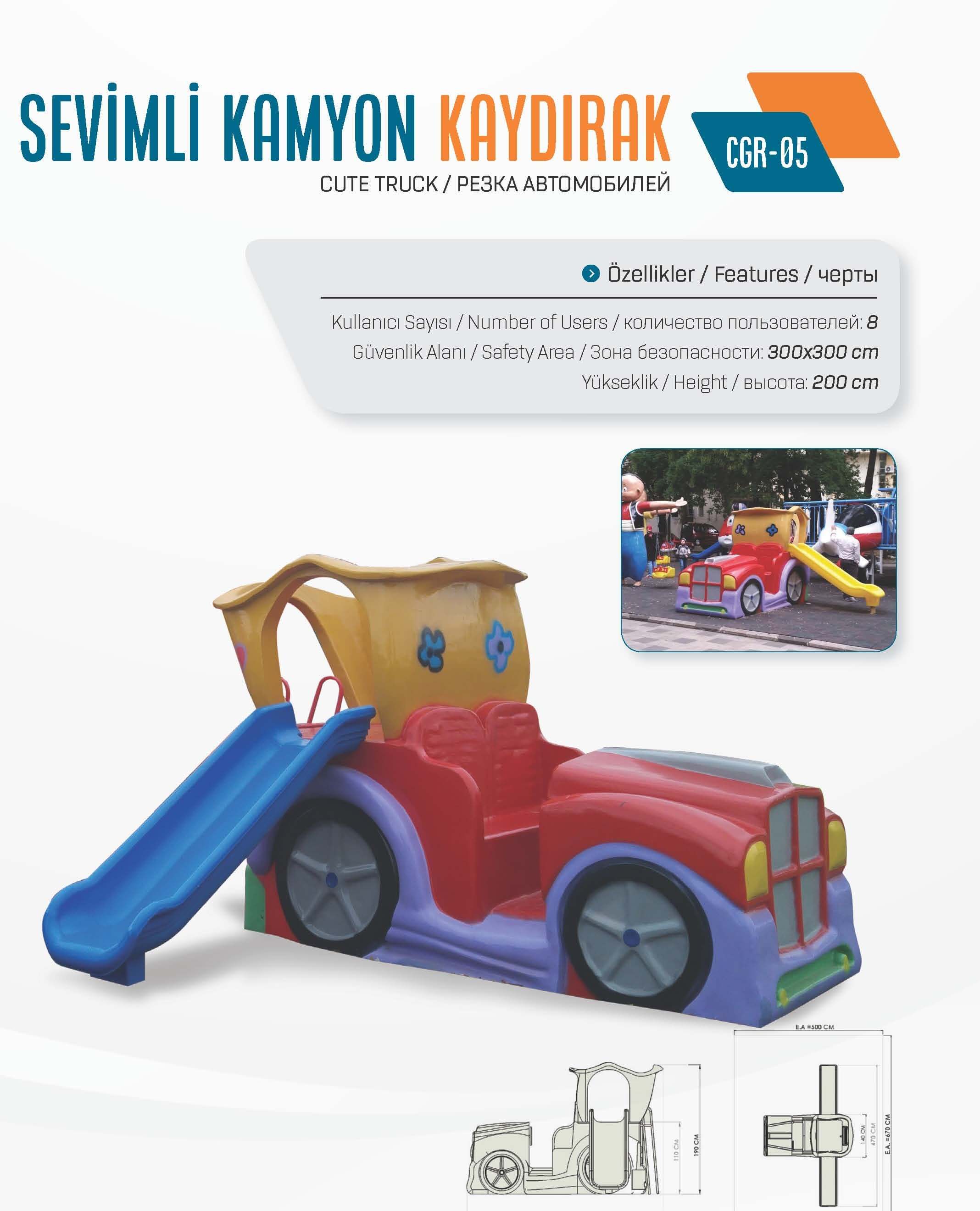 Sevimli Kamyon Kaydırak – CGR 05