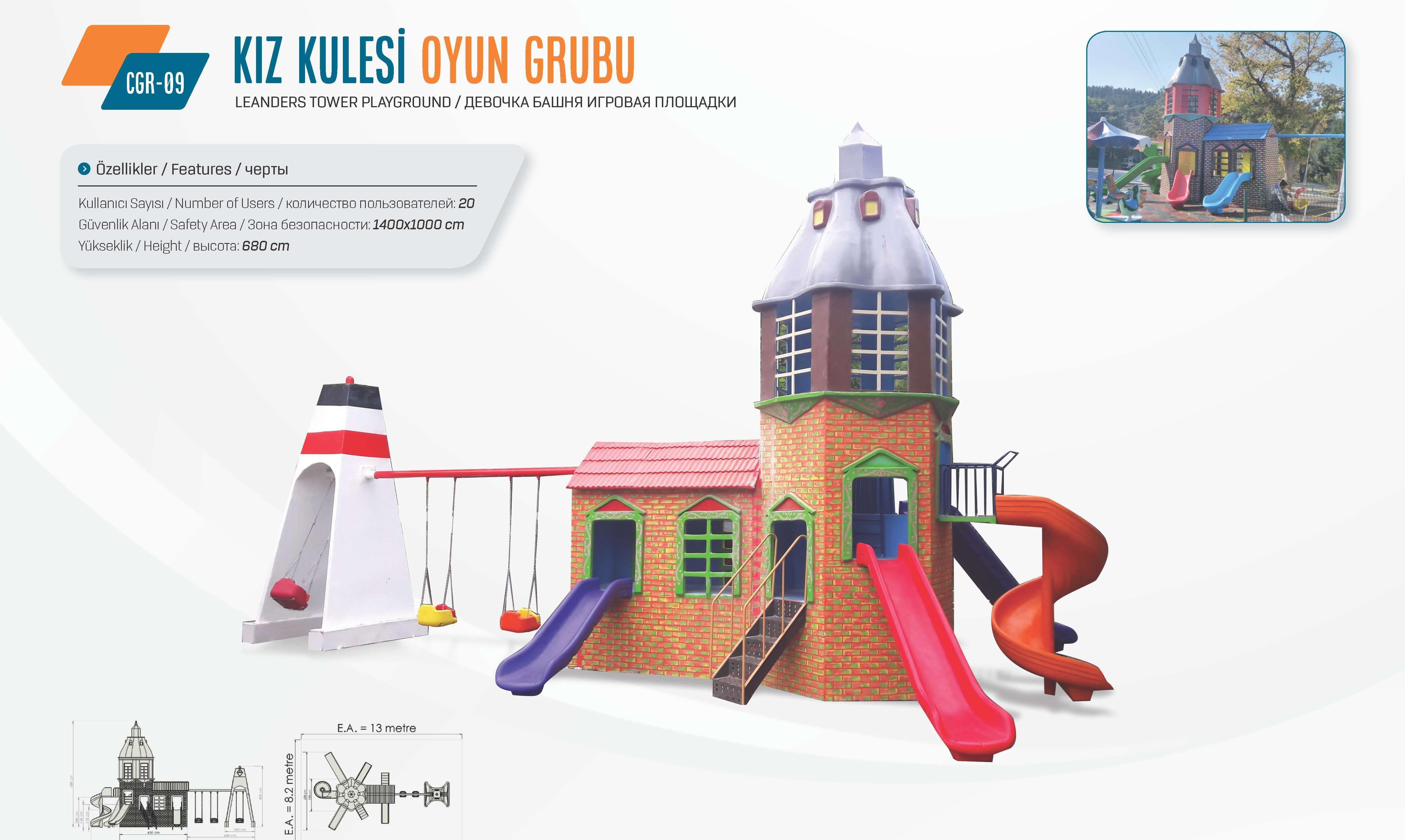 Kız Kulesi Temalı Çocuk Parkı – CGR 09