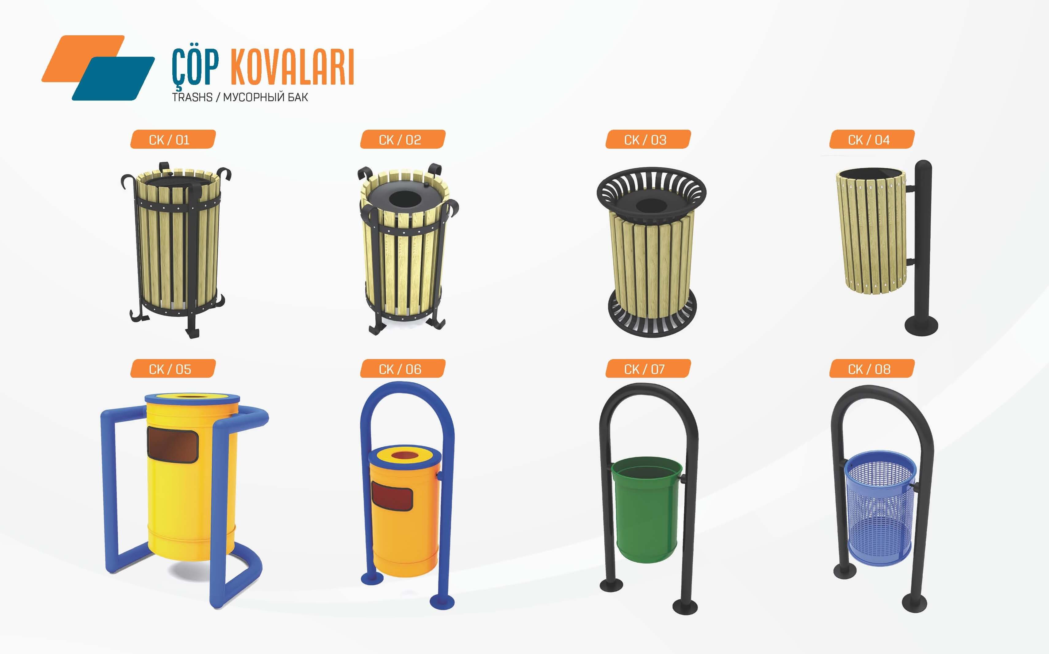 Dış Mekan Çöp Kutuları