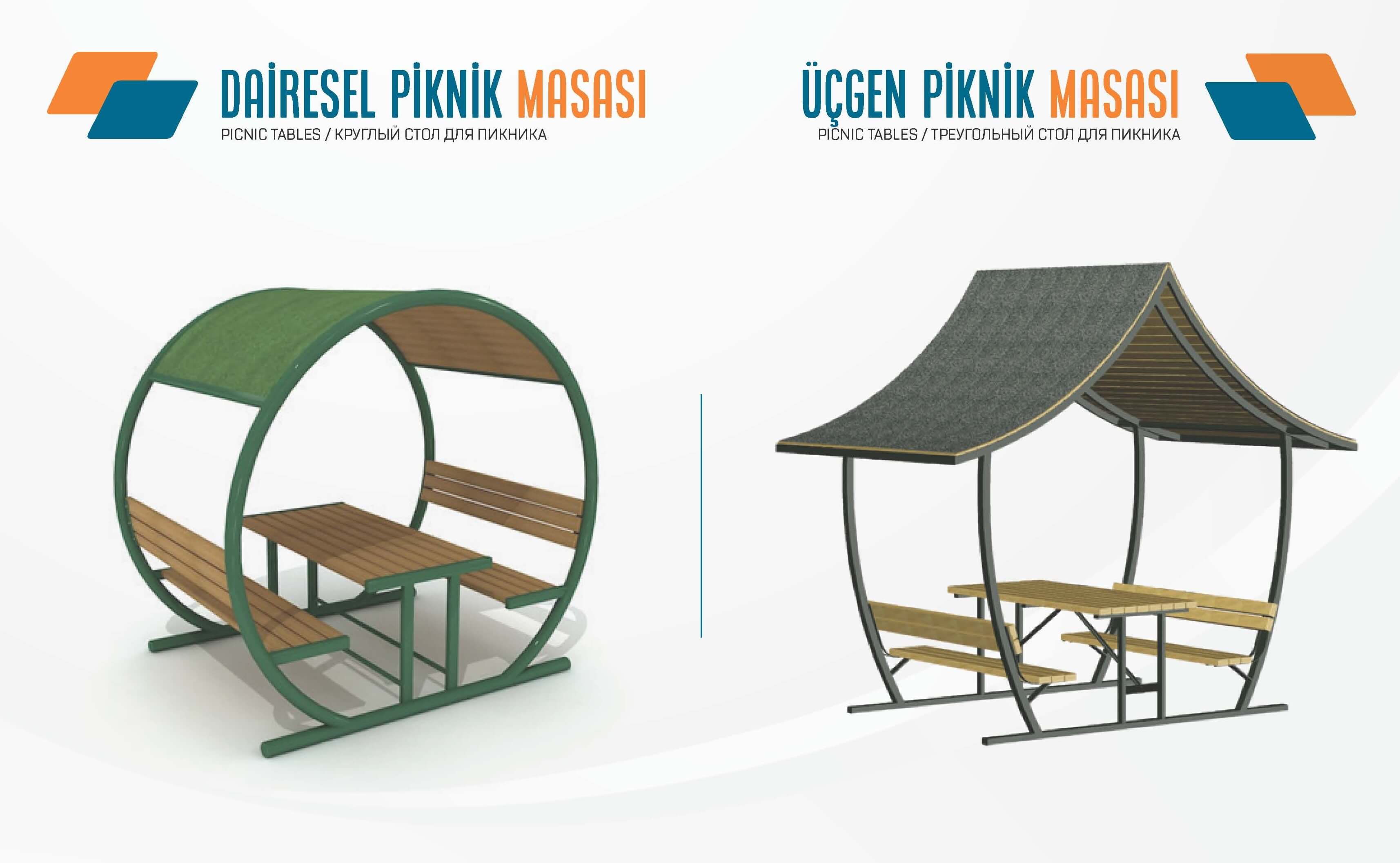 Çatılı Piknik Masaları